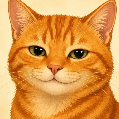 Illustration of Tang, an orange tabby, lounging on a cat tree